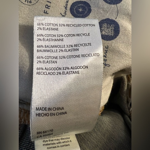 Anthropologie Pilcro Jeans Womens Sz 27 Slim Boyfriend Med Wash Distressed Crop - Picture 6 of 7